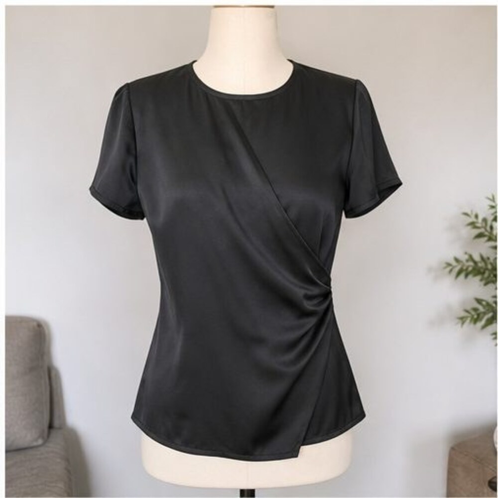 Black Button Blouse